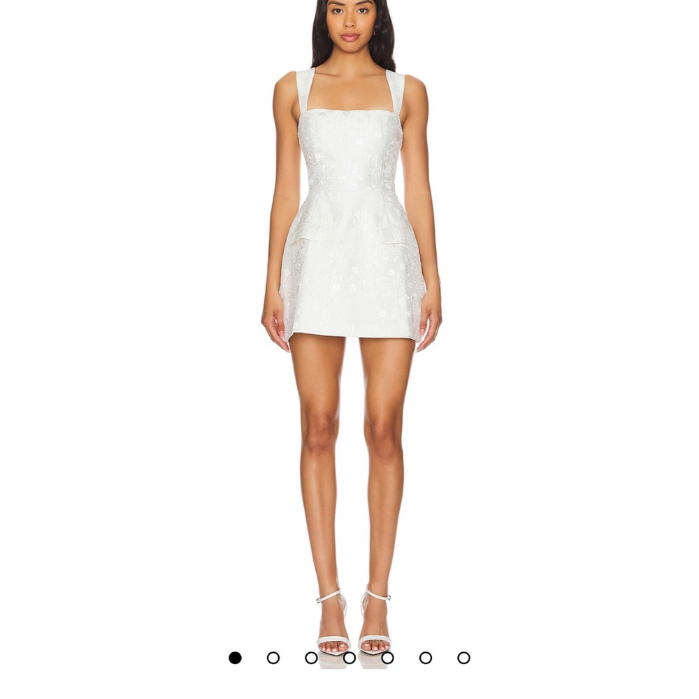 Amanda Uprichard White Floral Mini Dress